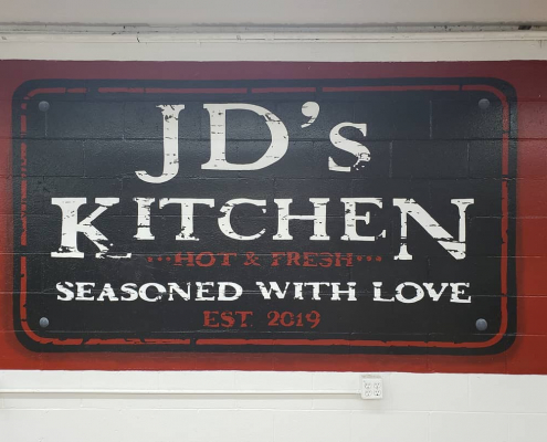 JD's Kitchen mural