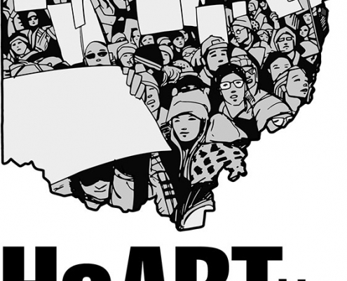 The Heart of the Protest logo