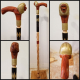 lion hand carved cane
